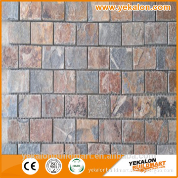 Rusty stone slate culture stone for inside and outside wall